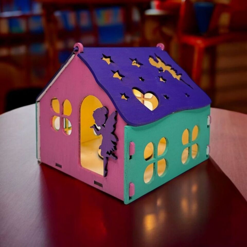 Peri Temalı Gece Lambası - Çocuk DIY (Kendin Yap) Seti - Mia Creatve Art