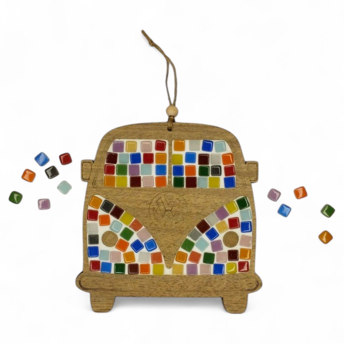 Araba Figürü - Mia Ahşap Mozaik Seti- Çocuk Aktivite Seti - Standart Atölye