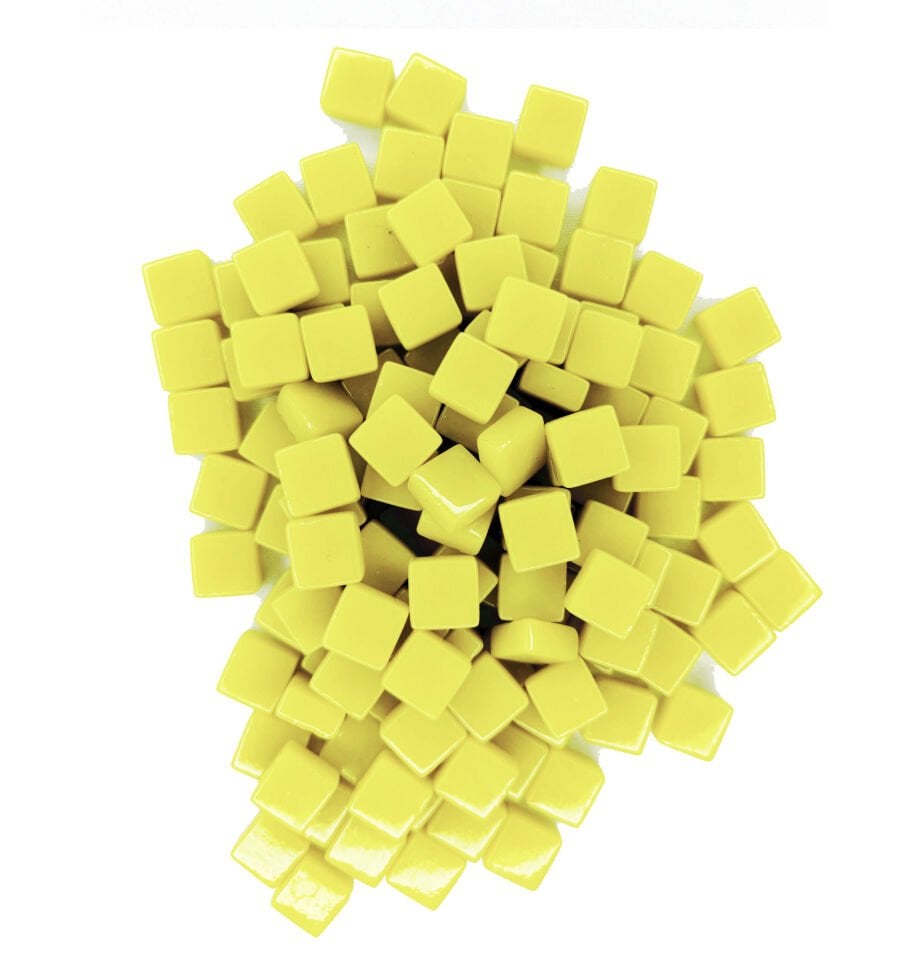 Sarı - 12x12mm Cam Mozaik Taş - 1000gr