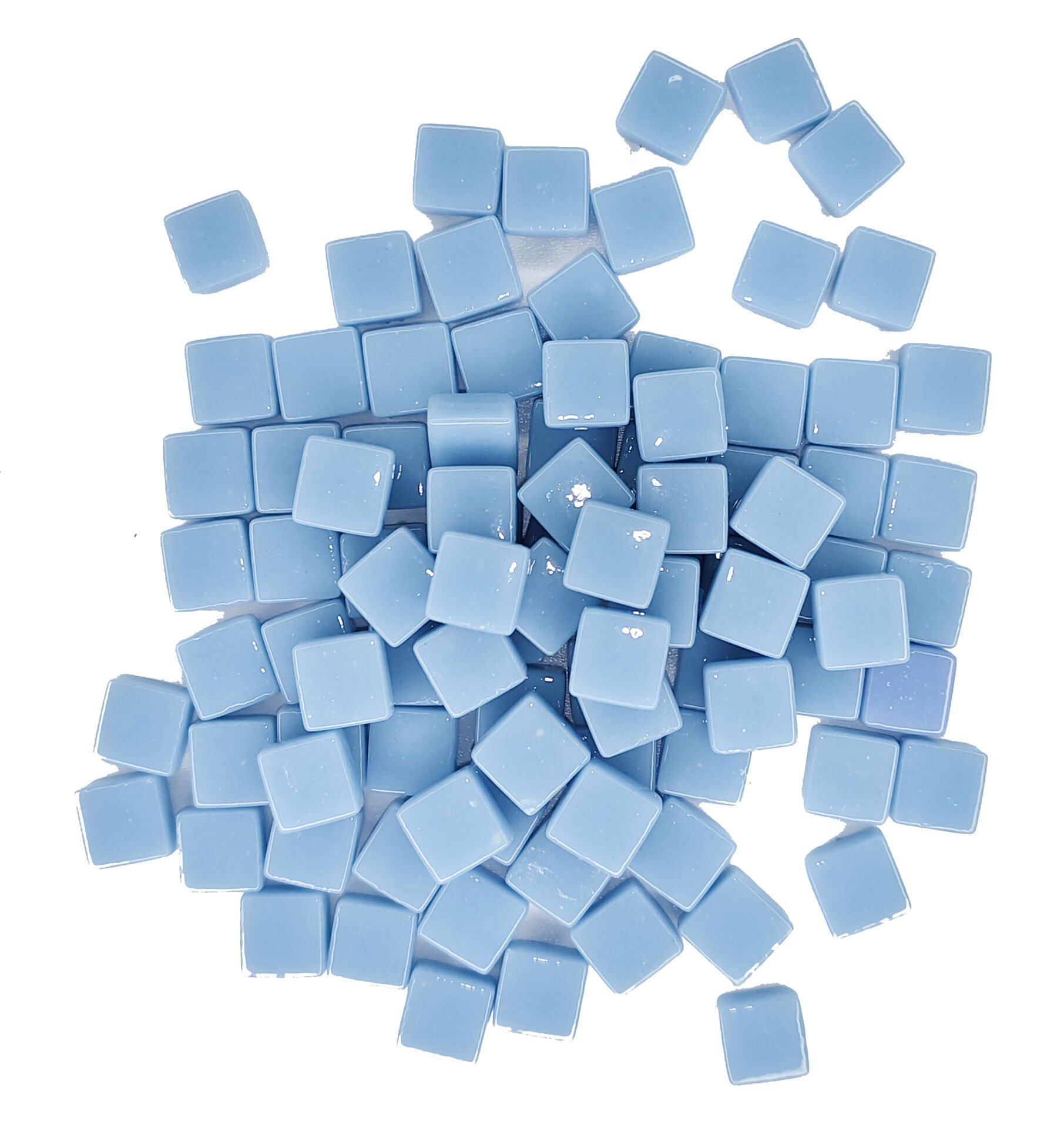 Bebek Mavi - 12x12mm Cam Mozaik Taş - 1000gr
