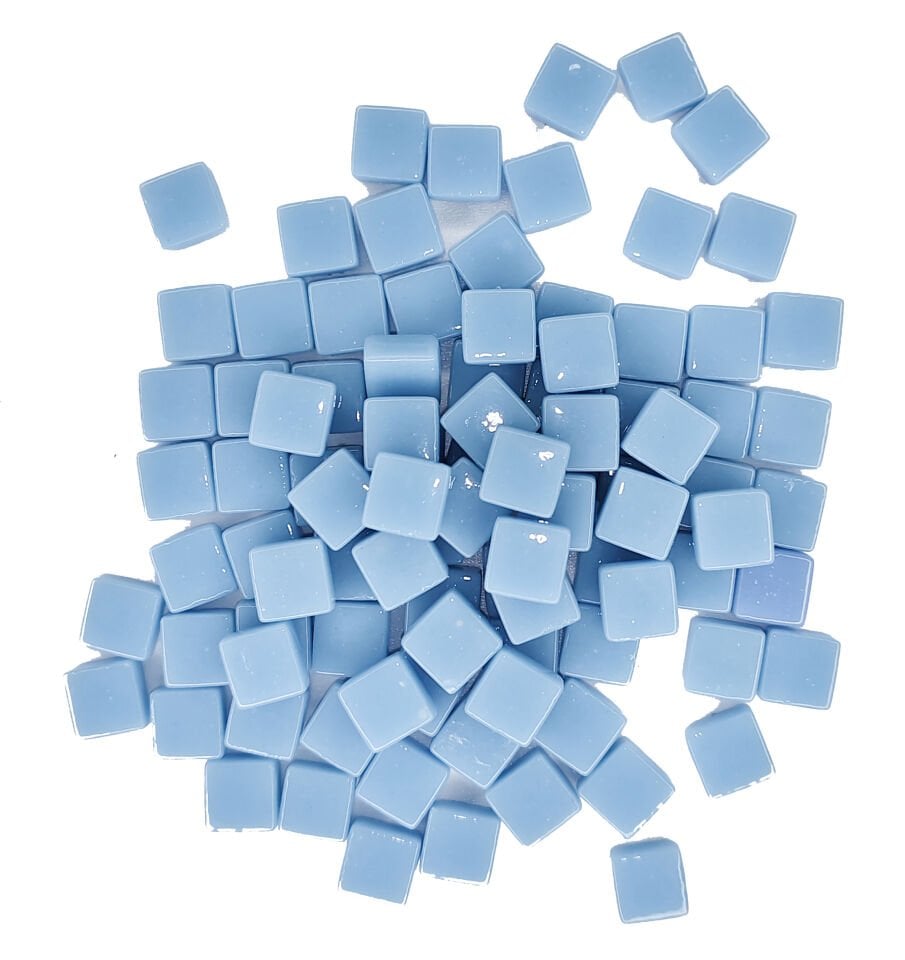 Bebek Mavi - 12x12mm Cam Mozaik Taş - 1000gr