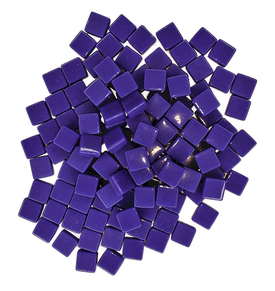 Lacivert - 12x12mm Cam Mozaik Taş - 1000gr