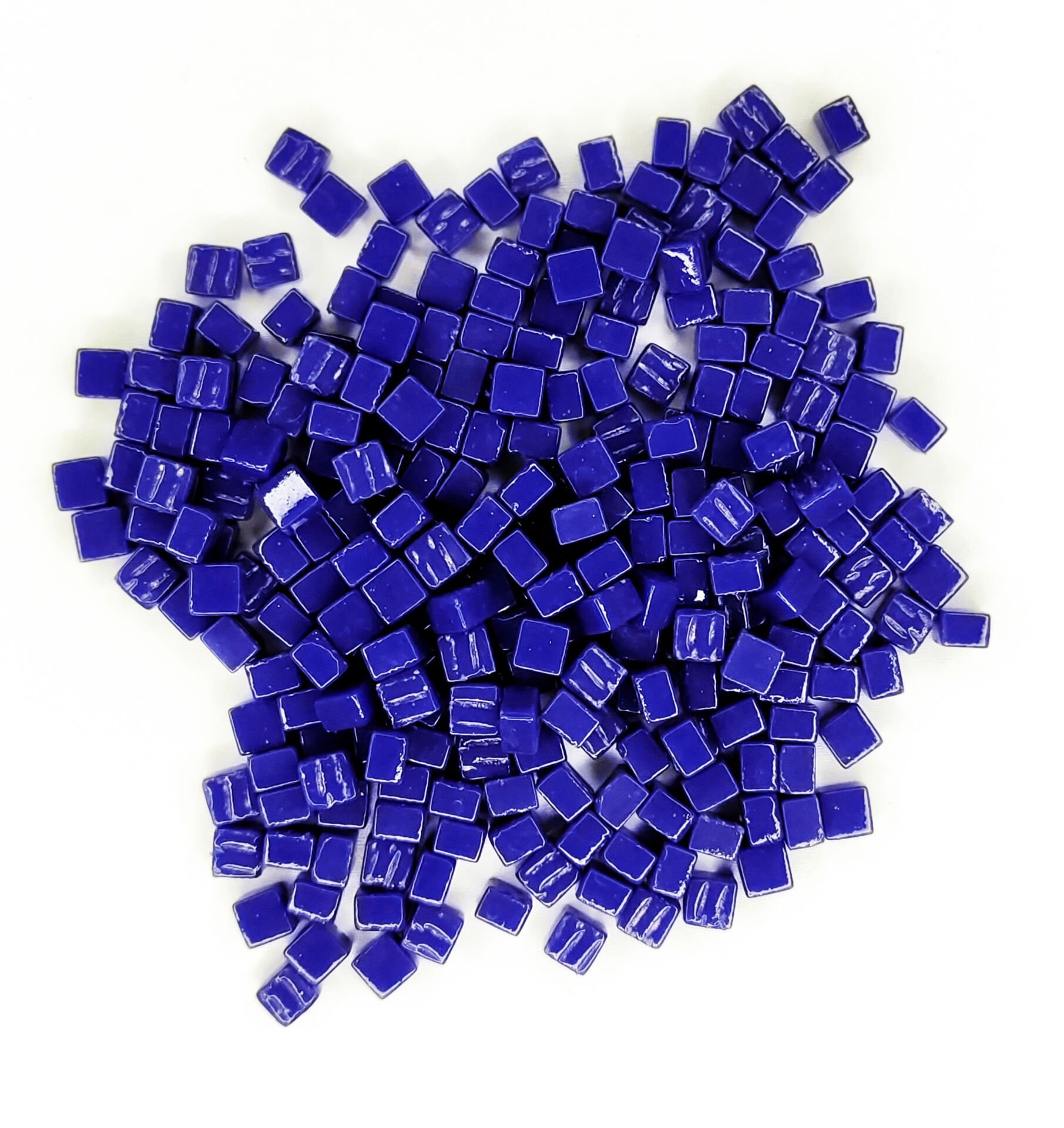 Lacivert - 8x8mm Cam Mozaik Taş - 1000gr