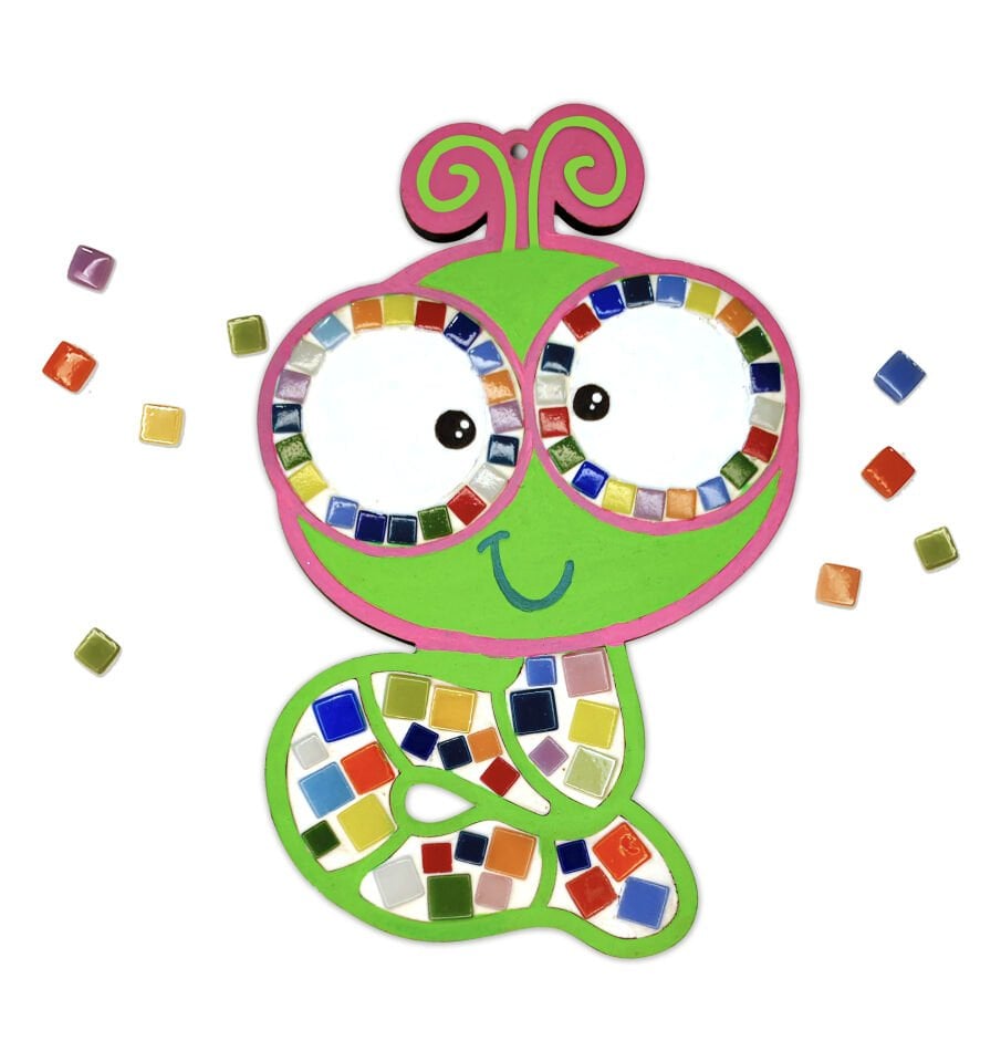 Fındık Kurdu Mozaik ve Boyama Çocuk Etkinlik Seti-2'si 1 arada Mozaik ve Boyama Çocuk DIY Seti