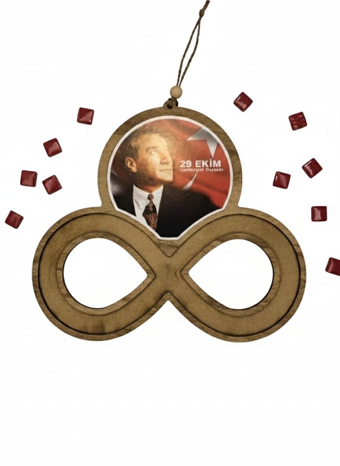 29 Ekim Atatürk Resimli Mozaik Sanat Seti- Ahşap Figürlü Sanatsal Mozaik Çocuk Etkinlik Seti-Kendin Yap Seti(Kopya)