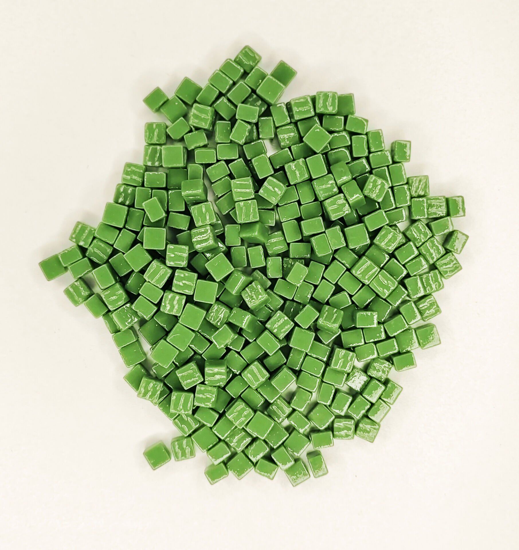 Yeşil - 8x8mm Cam Mozaik Taş - 200gr