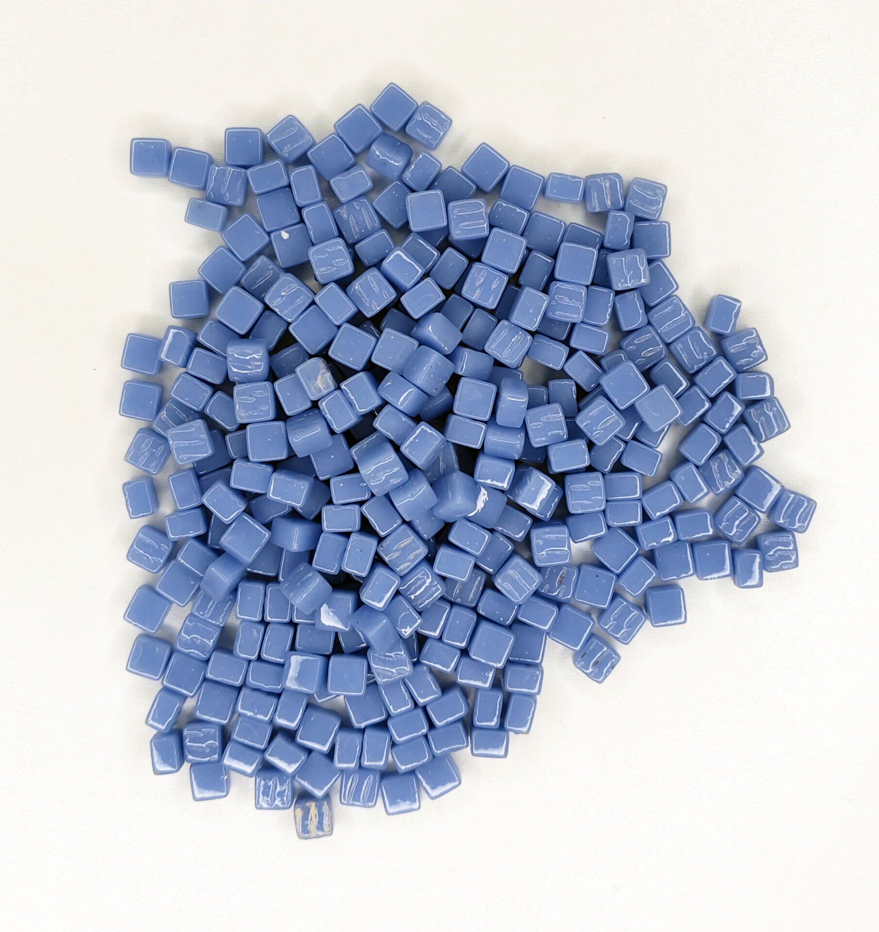 Açık Mavi - 8x8mm Cam Mozaik Taş - 200gr