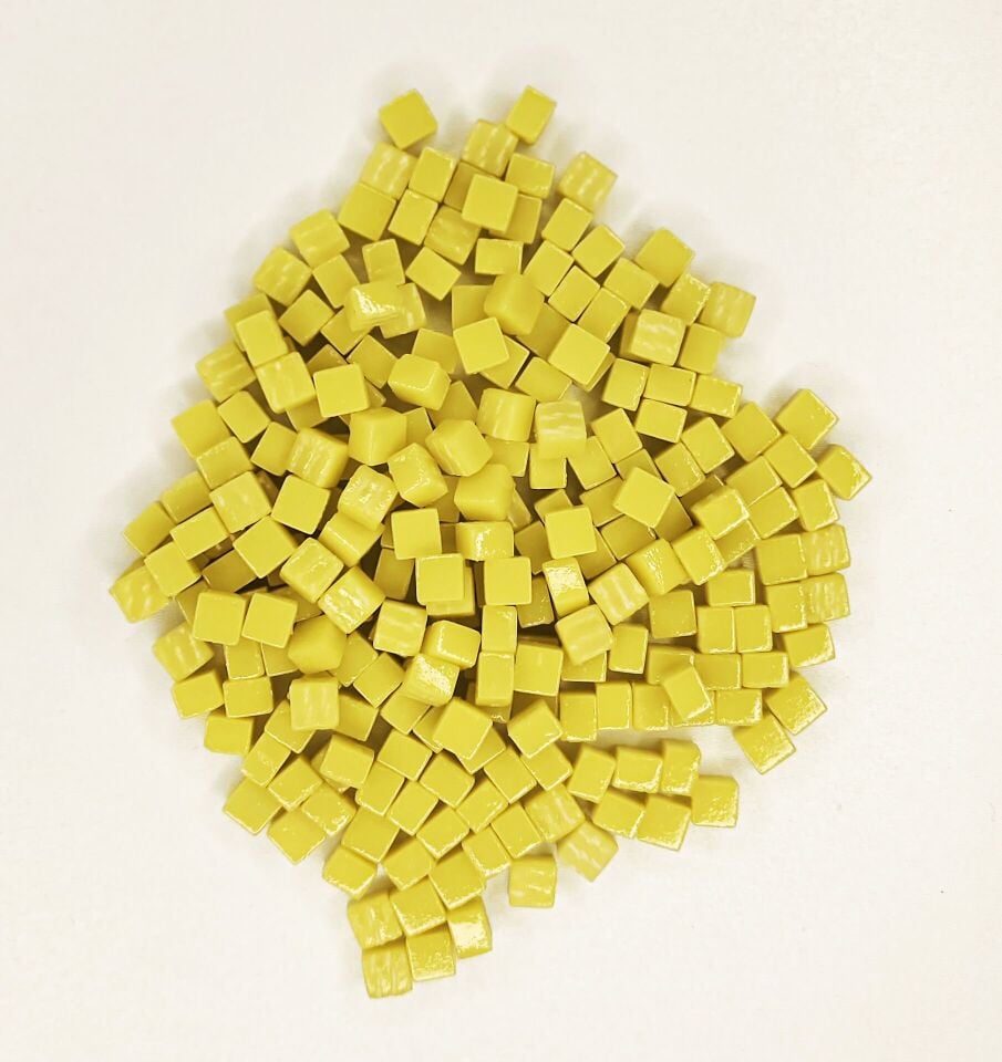 Sarı - 8x8mm Cam Mozaik Taş - 200gr