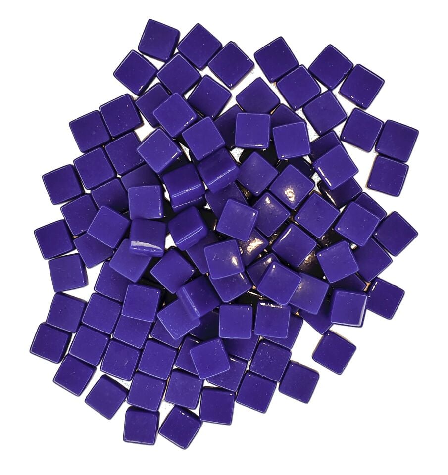 Lacivert - 12x12mm Cam Mozaik Taş - 200gr