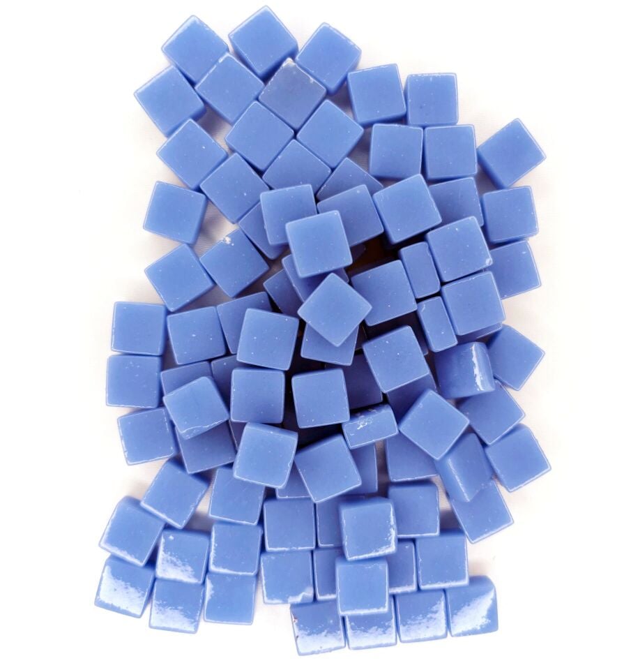 Açık Mavi - 12x12mm Cam Mozaik Taş - 200gr